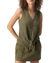 【送料無料】 サンクチュアリー レディース タンクトップ トップス Link Up Tie Front Tank Top Burnt Olive