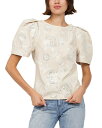 【送料無料】 ジョア レディース シャツ トップス Zuri Puff Sleeve Jacquard Pattern Top Porcelain