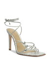 yz Vbc fB[X T_ V[Y Women's Sirena Ankle Tie High Heel Sandals Silver