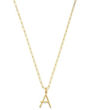 ゾエレフ レディース ネックレス・チョーカー・ペンダントトップ アクセサリー 14K Yellow Gold Large Nail Initial Necklace 18 A/Gold