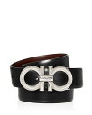 【送料無料】 フェラガモ メンズ ベルト アクセサリー Men's Double Gancini Reversible Leather Belt Nero / Hickory