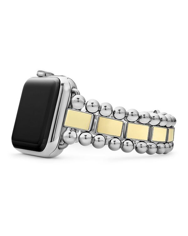 【送料無料】 ラゴス レディース ブレスレット・バングル・アンクレット アクセサリー Smart Caviar Stainless Steel 18K Gold Apple Watch Bracelet 38-44mm Gold/Silver