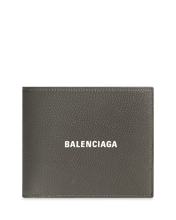 バレンシアガ 財布（メンズ） 【送料無料】 バレンシアガ メンズ 財布 アクセサリー Logo Leather Bifold Wallet Khaki/White