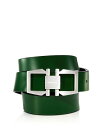 フェラガモ ベルト（メンズ） 【送料無料】 フェラガモ メンズ ベルト アクセサリー Men's Leather Reversible Gancio Buckle Belt Forest Green/Black