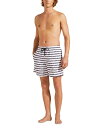 【送料無料】 ヴィルブレクイン メンズ ハーフパンツ・ショーツ 水着 Moorea Turtle Stripes Swim Trunks White