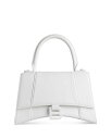 【送料無料】 バレンシアガ レディース ハンドバッグ バッグ Hourglass Small Top Handle Bag Optic White/White