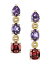 ̵ ǥӥåȡ桼ޥ ǥ ԥ ꡼ 18K Yellow Gold Marbella Amethyst & Rhodolite Garnet Drop Earrings Gold/Purple