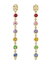 ̵ ƥץ  쥢 ǥ ԥ ꡼ 18K Yellow Gold Multi Gemstone & Diamond Rainbow Drop Earrings Multi
