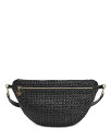 yz NAuC fB[X {fBobOEEGXg|[` obO Grande Fanny Woven Checker Leather Belt Bag Black