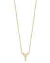 【送料無料】 ロバートコイン レディース ネックレス・チョーカー・ペンダントトップ アクセサリー Roberto Coin 18K Yellow Gold and Diamond Initial Love Letter Pendant Necklace 16