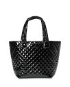 【送料無料】 エムジーウォレス レディース トートバッグ バッグ Medium Metro Tote Deluxe Black Lacquer Oxford/Matte Black