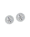 yz tH[Go[}[N fB[X sAXECO ANZT[ Center of My UniverseR Diamond Halo Stud Earrings in 18K White Gold 0.45 ct. t.w. White