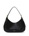 yz VJC fB[X V_[obO obO Leigh Buckle Leather Shoulder Bag Black/Gold