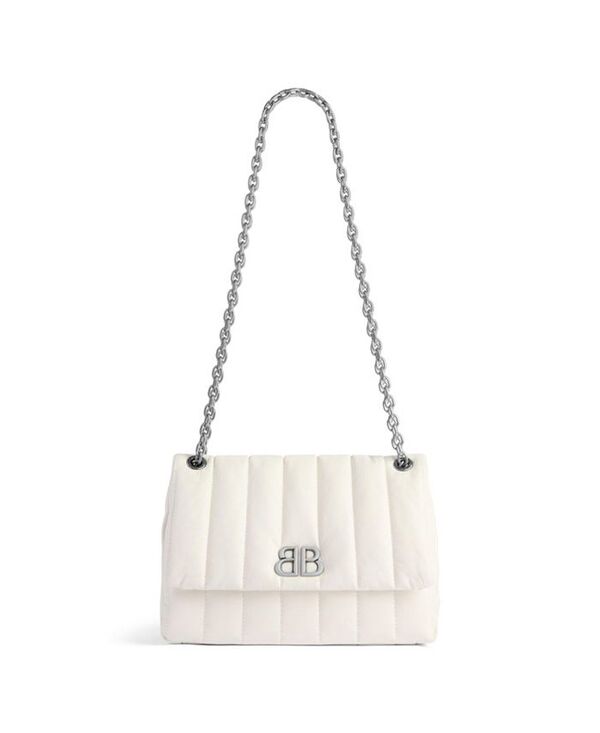 ハンドバッグ 【送料無料】 バレンシアガ レディース ハンドバッグ バッグ Monaco Mini Bag Quilted White