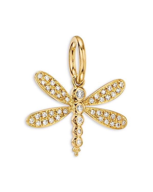 yz ev Zg NA fB[X lbNXE`[J[Ey_ggbv ANZT[ 18K Yellow Gold FJ Diamond Dragonfly Pendant Gold