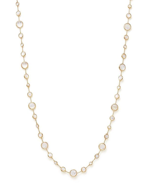 ReVida ŷԾŹ㤨̵֡ åݥꥹ ǥ ͥå쥹硼ڥȥȥå ꡼ 18K Gold LollipopR Lollitini Necklace in Mother-Of-Pearl Doublet and Clear Quartz 36