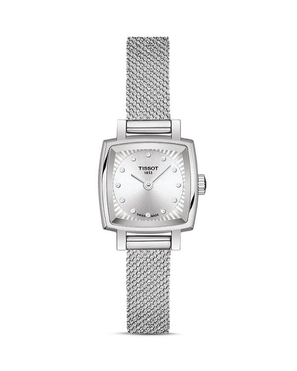 yz eB\bg fB[X uXbgEoOEANbg ANZT[ Lovely Square Diamond Mesh Bracelet Watch 20mm x 20mm White/Silver