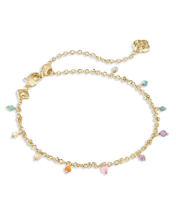 yz PhXRbg fB[X uXbgEoOEANbg ANZT[ Camry Beaded Delicate Chain Bracelet Gold Pastel Mix