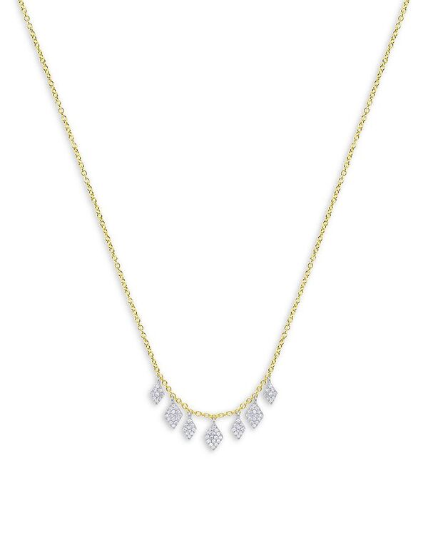 yz CeB fB[X lbNXE`[J[Ey_ggbv ANZT[ 14K White & Yellow Gold Diamond Dangle Disc Collar Necklace 18