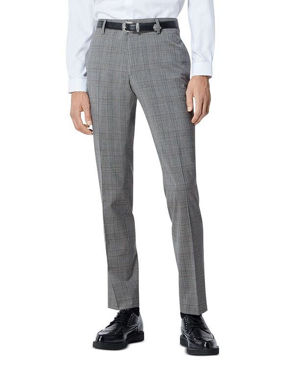 【送料無料】 ザ クープルス メンズ カジュアルパンツ ボトムス Prince of Wales Wool Checked Suit Pants Gray/Brown