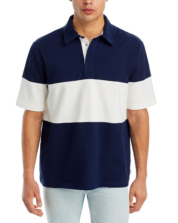 【送料無料】 アーペーセー メンズ ポロシャツ トップス Kenneth Cotton Polo Shirt Dark Navy