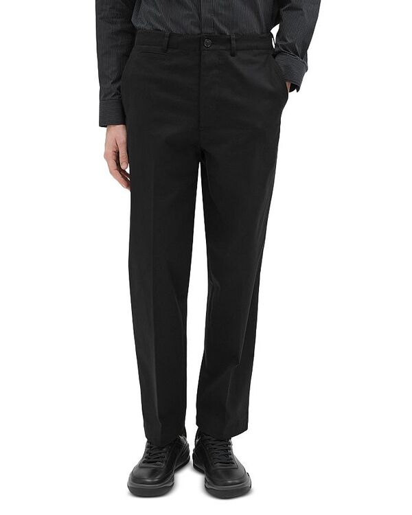 【送料無料】 セオリー メンズ カジュアルパンツ ボトムス Project Mp401.Sharp Cotton Stretch Twill Relaxed Straight Fit Pants Black