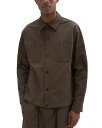 【送料無料】 セオリー メンズ ジャケット・ブルゾン アウター Drawstring Hem Shirt Jacket Deep Tundra