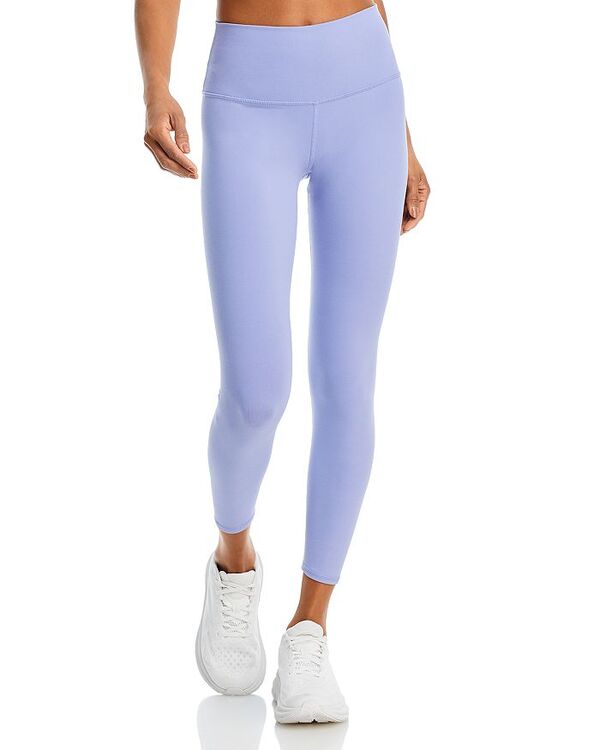 yz A[K fB[X MX {gX 7/8 High Waist Airbrush Leggings Lilac Blue