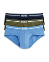 【送料無料】 ボス メンズ ブリーフパンツ アンダーウェア Bold Hip Briefs Pack of 3 Navy/Blue/Green