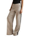 【送料無料】 レイス レディース カジュアルパンツ ボトムス Luella Wide Leg Side Striped Pants Neutral