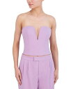 【送料無料】 ビーシービージーマックスアズリア レディース シャツ トップス Plunging Sweetheart Neck Corset Top Pastel Lilac