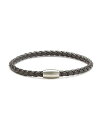 NAbv Y uXbgEoOEANbg ANZT[ Braided Leather Cord Bracelet Gray