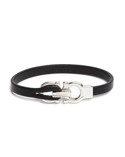 【送料無料】 フェラガモ メンズ ブレスレット・バングル・アンクレット アクセサリー Men's Double Gancini Leather Bracelet Navy 【送料無料】 フェラガモ メンズ ブレスレット・バングル・アンクレット アクセサリー Men's Double Gancini Leather Bracelet Navy