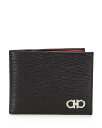【送料無料】 フェラガモ メンズ 財布 アクセサリー Men's Revival Leather Bifold Wallet Black/Red