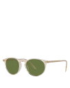 【送料無料】 オリバーピープルズ レディース サングラス・アイウェア アクセサリー Riley Round Sunglasses 49mm Beige/Gree...