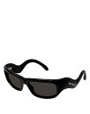 【送料無料】 バレンシアガ レディース サングラス・アイウェア アクセサリー Hamptons Rectangular Sunglasses 58mm Blac...