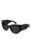 【送料無料】 バレンシアガ レディース サングラス・アイウェア アクセサリー Bossy Butterfly Sunglasses 55mm Black/Gra...
