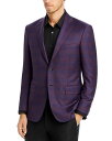【送料無料】 カナーリ メンズ コート アウター Siena Plaid Regular Fit Sport Coat Purple