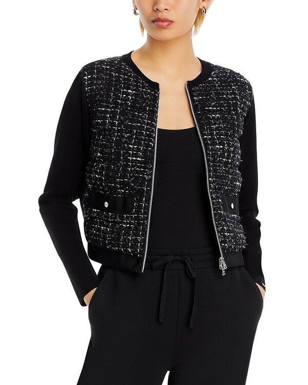 【送料無料】 ヘルノ レディース ジャケット・ブルゾン アウター Tweed Padded Jacket Neroのサムネイル