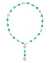【送料無料】 マルコ ビチェゴ レディース ネックレス・チョーカー・ペンダントトップ アクセサリー 18K Yellow Gold Siviglia Turqu...