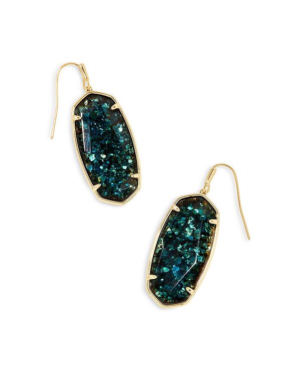 【送料無料】 ケンドラスコット レディース ピアス・イヤリング アクセサリー Faceted Elle Drop Earrings Gold/Dark Teal