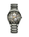 【送料無料】 ラド レディース 腕時計 アクセサリー True Round Automatic Open Heart Watch 40mm Gray