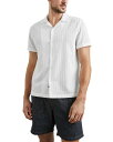 【送料無料】 レイルズ メンズ シャツ トップス Sinclair Button Front Camp Shirt White