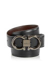 【送料無料】 フェラガモ メンズ ベルト アクセサリー Men's Double Gancini Paloma Reversible Leather Belt ...