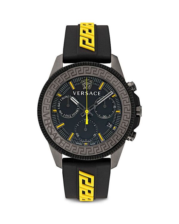 【送料無料】 ヴェルサーチ レディース 腕時計 アクセサリー Greca Action Chronograph 45mm Black/Yellowのサムネイル