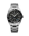 【送料無料】 ロンジン レディース 腕時計 アクセサリー Spirit Zulu Time Watch 39mm Black/Silver