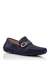 【送料無料】 フェラガモ メンズ スリッポン・ローファー シューズ Men's Elisi Moc Toe Driver Loafers Midnight