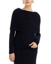 【送料無料】 ファビアナ フィリッピ レディース ニット・セーター アウター Folded Cowl Neck Sweater Dark Blue