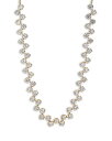 【送料無料】 ナディール レディース ネックレス・チョーカー・ペンダントトップ アクセサリー Halle Cubic Zirconia Adjustable Choker Necklace in 18K Gold Plated 14