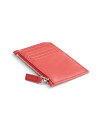 【送料無料】 ロイス レディース 財布 アクセサリー Leather Zipper Credit Card Case Red